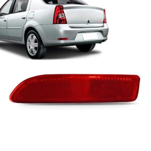 Refletor Parachoque Traseiro Logan 2010 2011 2012 2013 2014 Lado Esquerdo