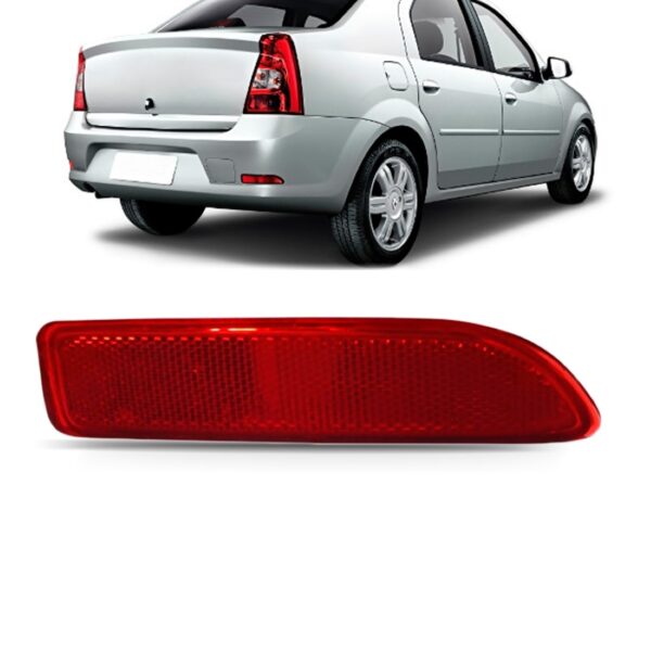 Refletor Parachoque Traseiro Logan 2010 2011 2012 2013 2014 Lado Direito