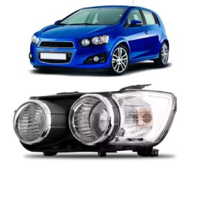 Farol Sonic 2012 2013 2014 Anel Cromado Lado Esquerdo