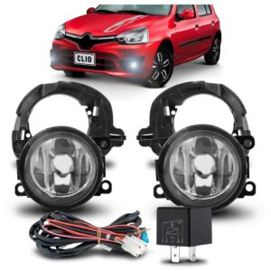 Jogo Farol Milha Auxiliar Clio 2012 13 14 15 2016 Completo