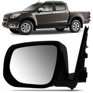 Retrovisor S10 2012 A 2014 Eletrico Cromado Com Pisca Lado Esquerdo