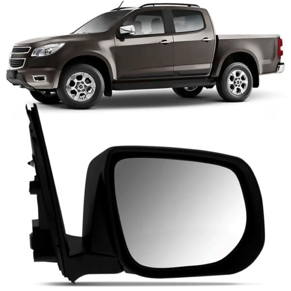 Retrovisor S10 2012 A 2014 Eletrico Cromado Com Pisca Lado Direito