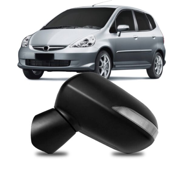 Retrovisor Fit 2003 04 05 06 07 08 Eletrico C/pisca Lado Esquerdo