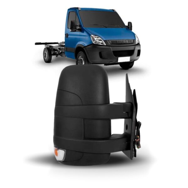 Retrovisor Fixo Curto Daily 2008 A 2020 Com Pisca Direito/passageiro