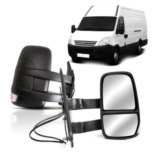 Retrovisor Daily 2008 A 2022 Fixo Longo Com Sinaleira Lado Esquerdo