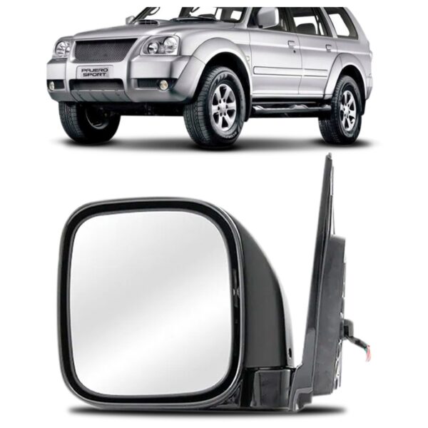 Retrovisor Pajero Sport 1999 00 01 A 2009 Elétrico Retrátil Lado Esquerdo