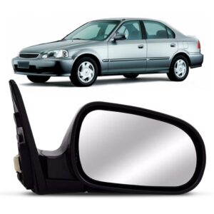 Retrovisor Civic 1996 A 2001 4pts Eletrico Lado Direito