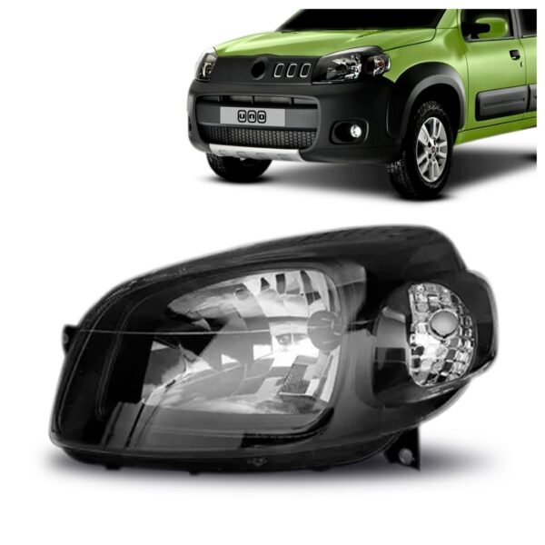 Farol Uno Way Sport 2011 2012 2013 2014 Fumê Preto 1ª Linha Direito/passageiro