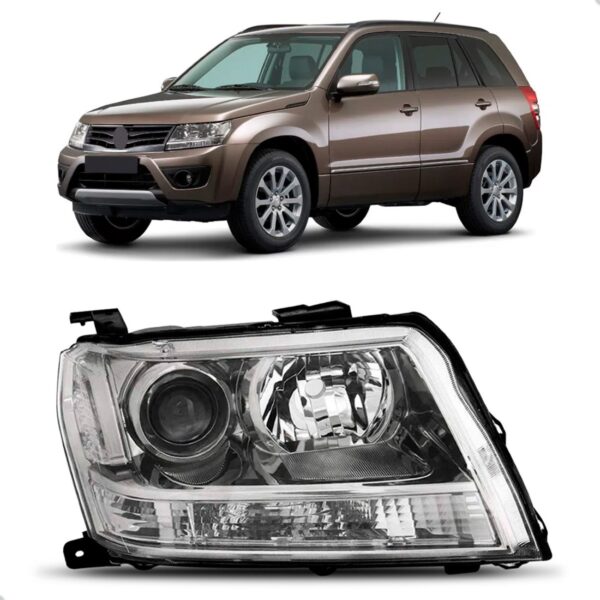 Farol Vitara 09 10 11 2012 13 2014 15 Manual/eletr 1ª Linha Direito/passageiro