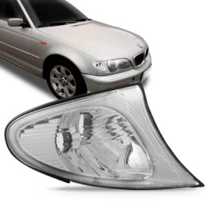 Sinaleira Seta Bmw Serie 3 02 03 04 05 Cristal Borda Cromada Lado Direito