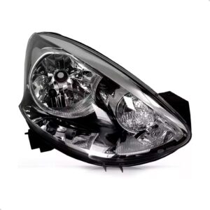 Farol March 2014 15 16 17 18 19 2020 Manual Cromado E Preto  Lado Direito