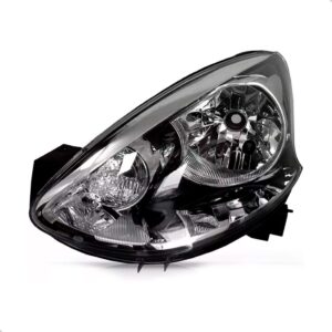 Farol March 2014 15 16 17 18 19 2020 Manual Cromado E Preto  Lado Esquerdo