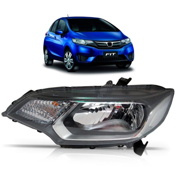 Farol Honda Fit 2014 2015 2016 Manual 1ª Linha Esquerdo/motorista