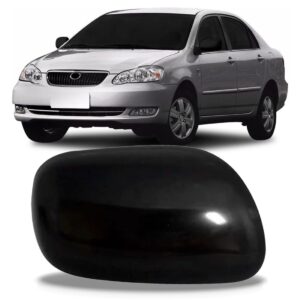 Capa Retrovisor Corolla 2003 2004 2005 2006 2007 Preto Liso Lado Direito