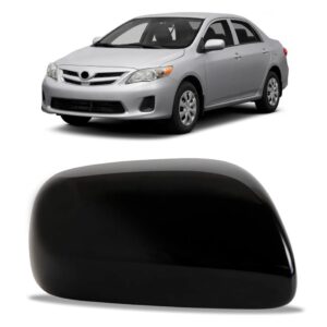 Capa Retrovisor Corolla 2008 A 2012 S/ Furo Preto Liso Lado Direito