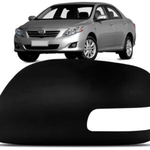 Capa Retrovisor Corolla 2009 A 2013 C/furo Preto Lado Esquerdo