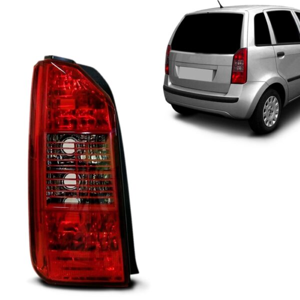 Lanterna Traseira Idea 2004 2005 2006 2007 Grade Vermelha Lado Esquerdo