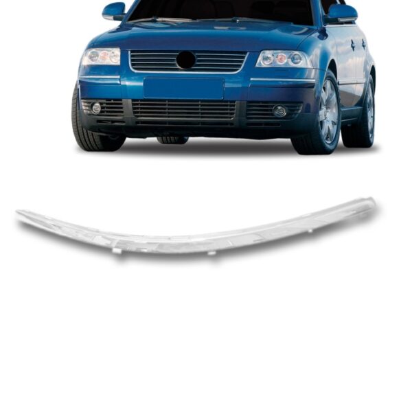 Aplique Cromado Parachoque Passat 2001 2002 2003 2004 2005 Lado Esquerdo