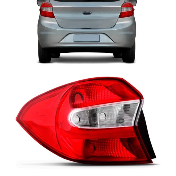 Lanterna Traseira Ka Hatch 2015 2016 2017 2018 Bicolor Novo Lado Esquerdo