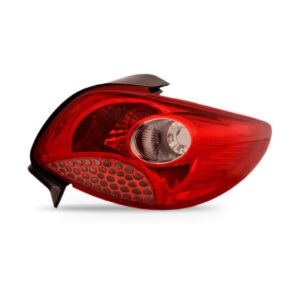 Lanterna Traseira Peugeot 207 2009 2010 2011 Tela Vermelha Lado Direito