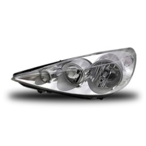 Farol Peugeot 207 09 10 11 2012 2013 Manual Cromado 1ª Linha Esquerdo/motorista