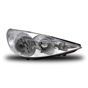 Farol Peugeot 207 09 10 11 2012 2013 Manual Cromado 1ª Linha - Direito/passageiro