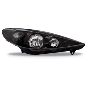 Farol Peugeot 207 09 10 11 12 13 Máscara Negra 1ª Linha - Direito/passageiro