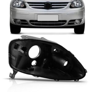 Carcaça Farol Dianteiro Vw Fox 04 05 06 07 08 09 Simples Direito
