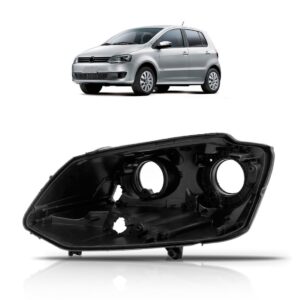 Carcaça Farol Dianteiro Fox 2010 11 12 13 2014 Duplo. Lado Esquerdo