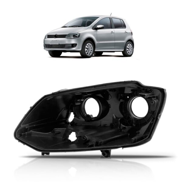 Carcaça Farol Dianteiro Fox 2010 11 12 13 2014 Duplo. Lado Esquerdo