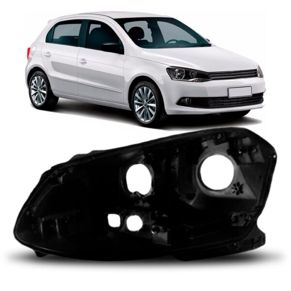 Carcaca Farol Gol Gvi 2013 2014 2015 2016 Foco Duplo Lado Esquerdo