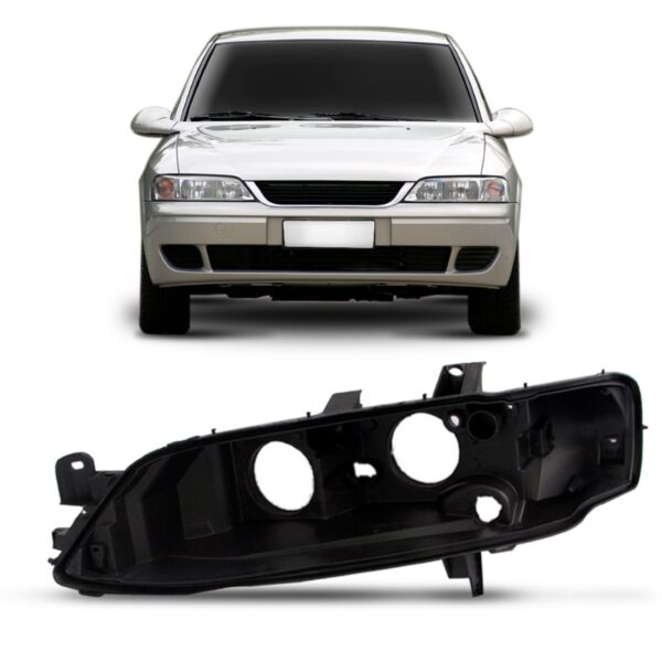 Carcaça Farol Vectra 1999 A 2004 Lado Esquerdo