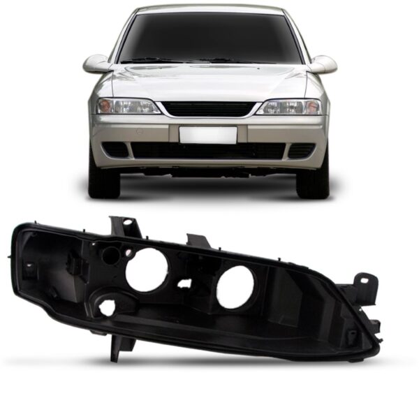 Carcaça Farol Vectra 1999 A 2004 Lado Direito