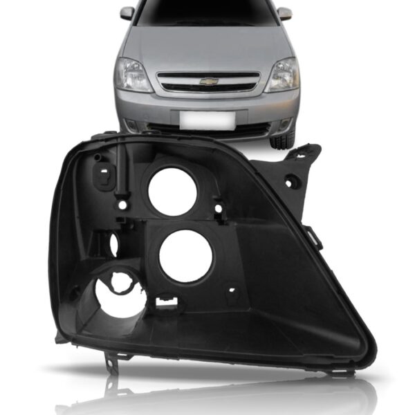Carcaça Farol Meriva 2003 A 2011 Lado Esquerdo