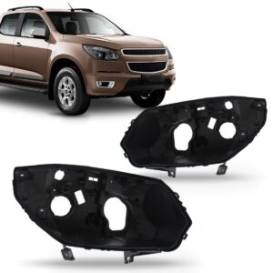 Carcaça Farol S10 2012 2013 2014 2015 2016 Eletrico Manual Lado Direito