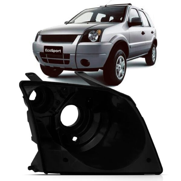 Carcaça Farol Ecosport 2004 A 2007 Lado Direito