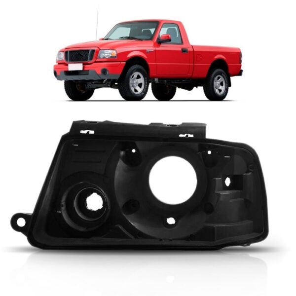 Carcaça Farol Dianteiro Ranger 2005 2006 2007 2008 2009 Lado Esquerdo