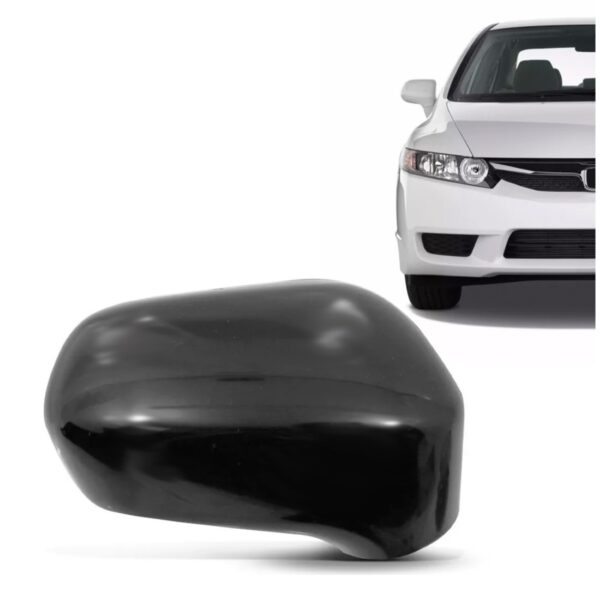 Capa Retrovisor Civic 2007 2008 2009 2010 2011 S/ Furo Preto Lado Direito
