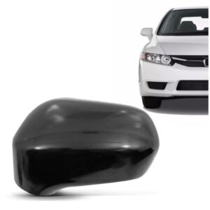 Capa Retrovisor Civic 2007 2008 2009 2010 2011 S/ Furo Preto Lado Esquerdo