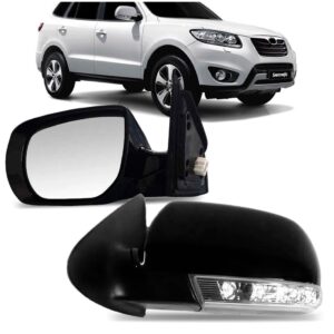 Retrovisor Santa Fé 2010 2011 2012 2013 Com Pisca Elétrico Lado Esquerdo