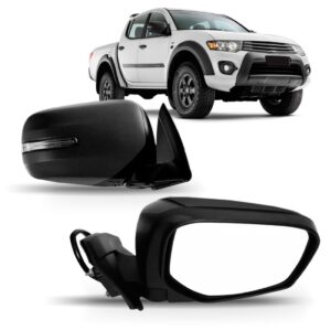 Espelho Retrovisor L200 Triton 2014 A 2017 Elétrico C/ Pisca Lado Direito