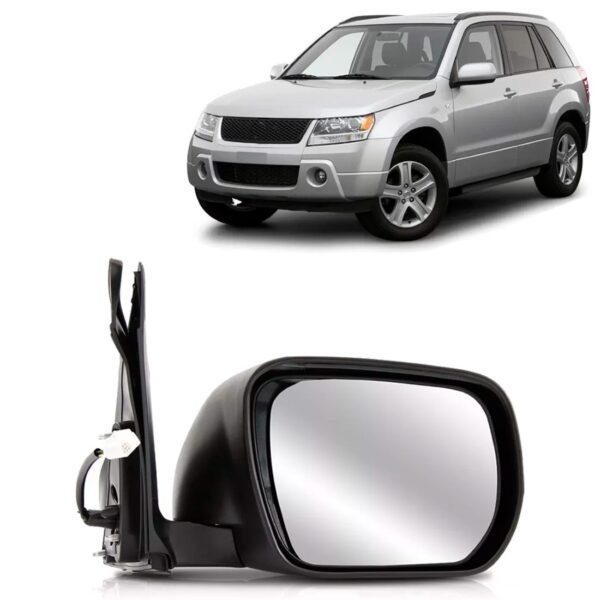 Retrovisor Grand Vitara 2008 2009 10 11 2012 Elétrico Preto Lado Direito