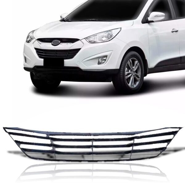 Grade Parachoque Ix35 2010 A 2013 Central S/ Friso 1a Linha Preto