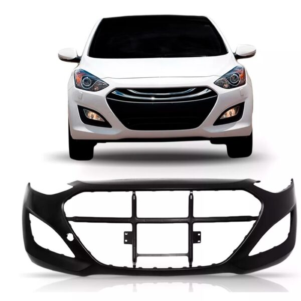 Parachoque Dianteiro Para Hyundai I30 Anos 2012 A 2016 Preto Preto