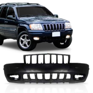 Parachoque Dianteiro Grand Cherokee 1999 A 2003 Novo Preto