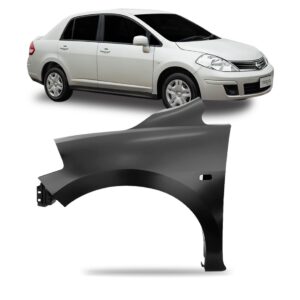 Paralama Nissan Tiida 2007 2008 2009 2010 2011 2012 Com Furo Lado Esquerdo