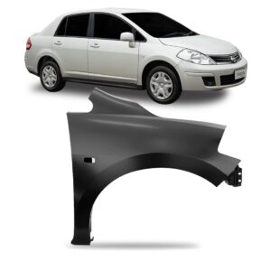 Paralama Nissan Tiida 2007 2008 2009 2010 2011 2012 Com Furo Lado Direito