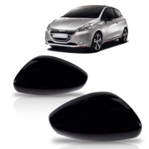 Capa Retrovisor 208 2012 2013 2014 2015 2016 Preto Lado Esquerdo