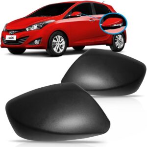 Capa Retrovisor Hb20 2012 2013 14 15 Preto C/ Furo Sinaleira Lado Esquerdo
