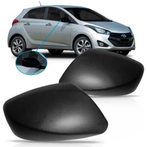 Capa Retrovisor Hb20 2012 2013 2014 2015 Preto S/ Furo Lado Direito